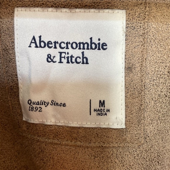 Abercrombie & Fitch Tan Teddy Jacket Size M - Picture 5 of 9
